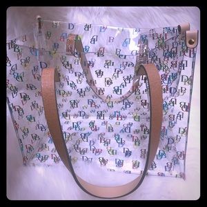 Clear Dooney & Bourke clear tote/shopper.